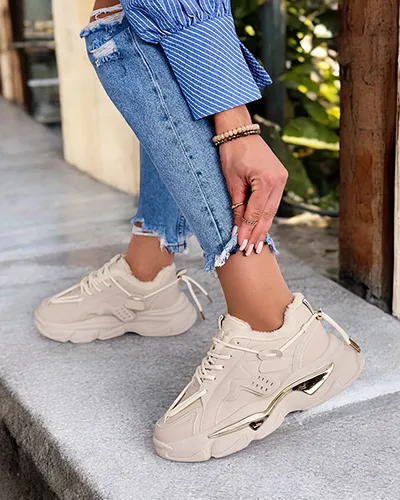 Royalfashion Ocieplane sneakersy damskie Noxxic