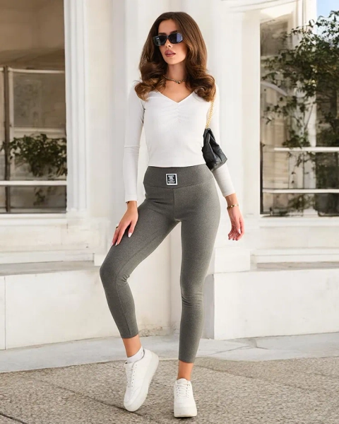 Royalfashion Damskie elastyczne legginsy
